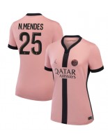 Paris Saint-Germain Nuno Mendes #25 Kolmaspaita Naisten 2024-25 Lyhythihainen